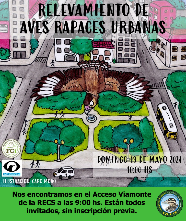 Salida 19 de mayo de 2024 - Relevamiento de aves rapaces